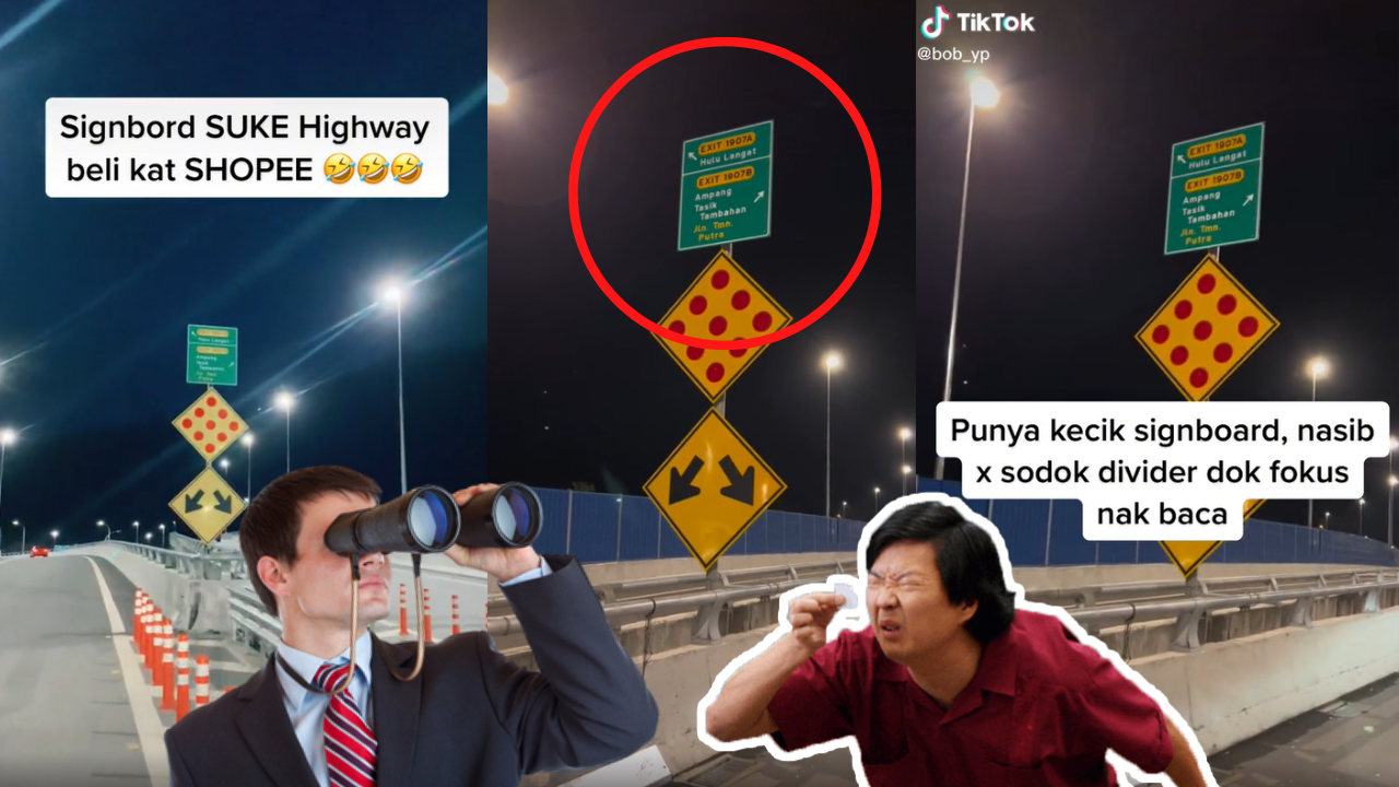 You’ll probably want to bring some binoculars to spot out the signboard while driving👀